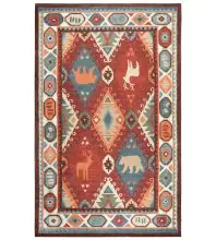 Alora Decor Itasca Hand-Tufted Lodge Patchwork IT1005 Area Rug